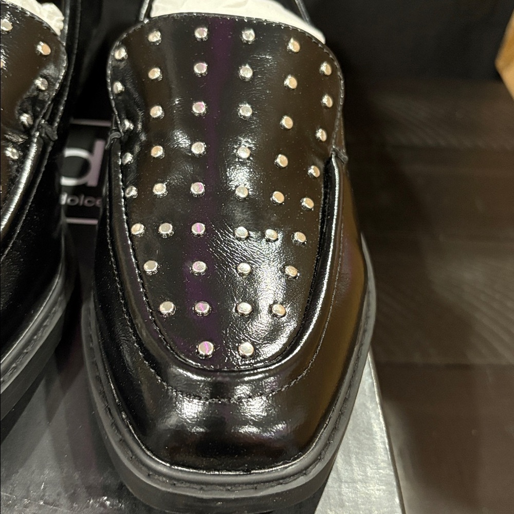 Dolce Vita Women’s Black Stud Loafers - Picture 4 of 9